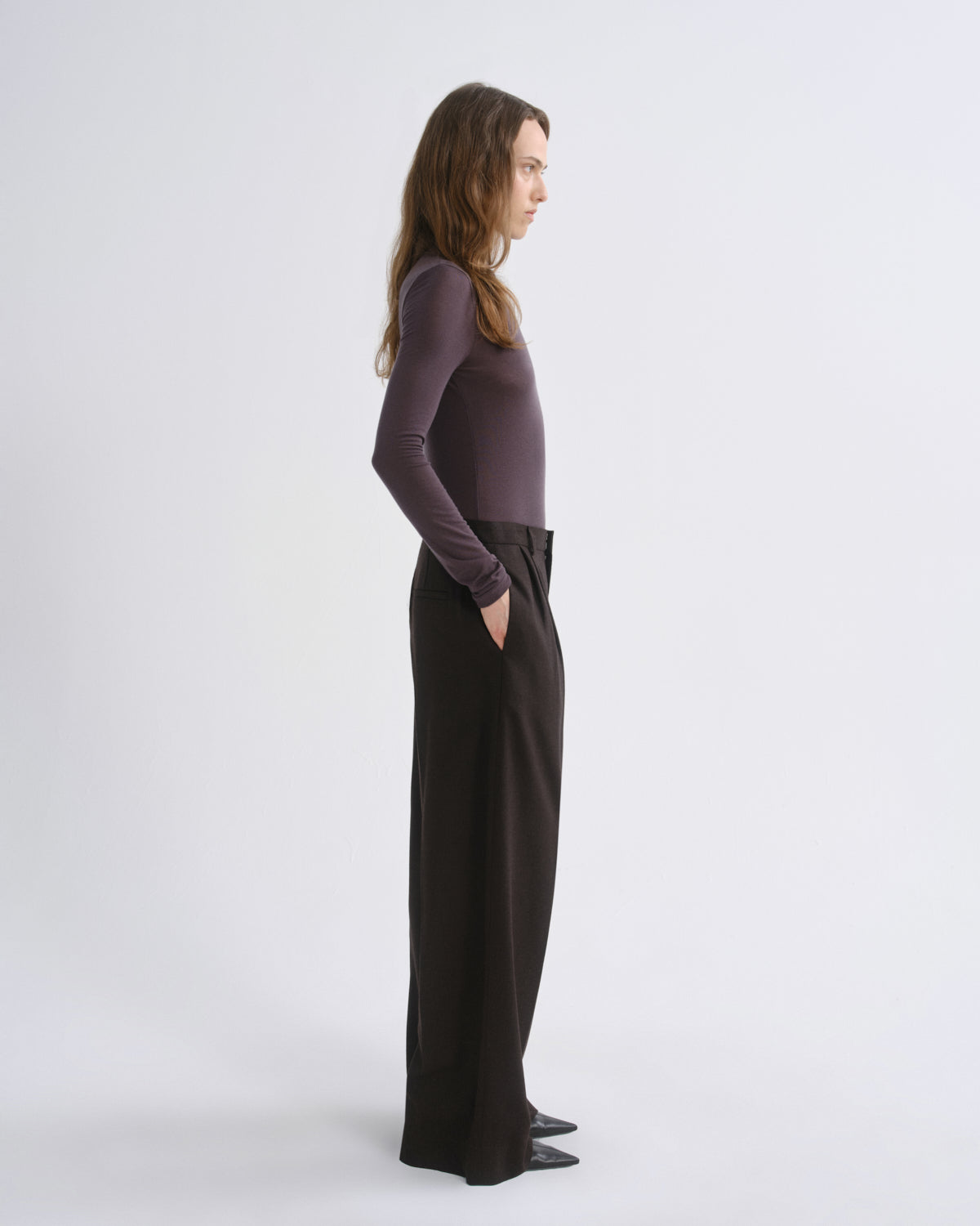 Pascale Turtleneck in Raisin