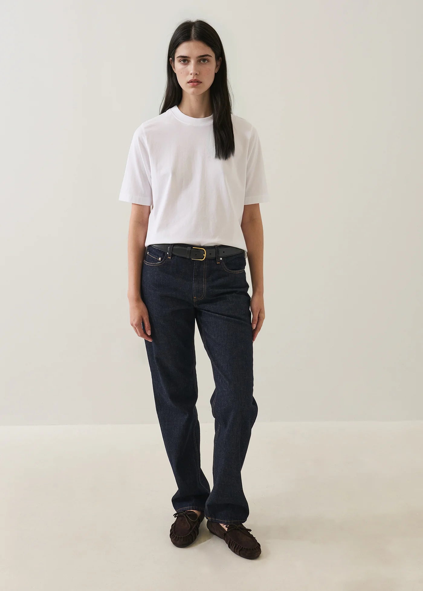 Organic Cotton Relaxed Crew in White