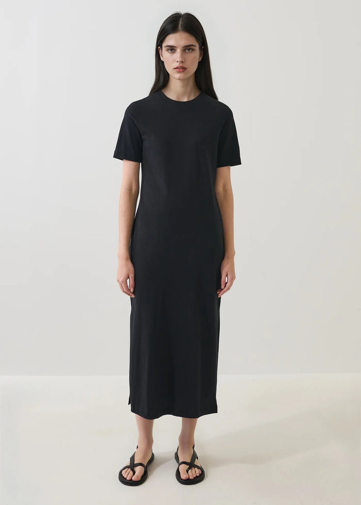 Organic Cotton T-Shirt Dress in Black