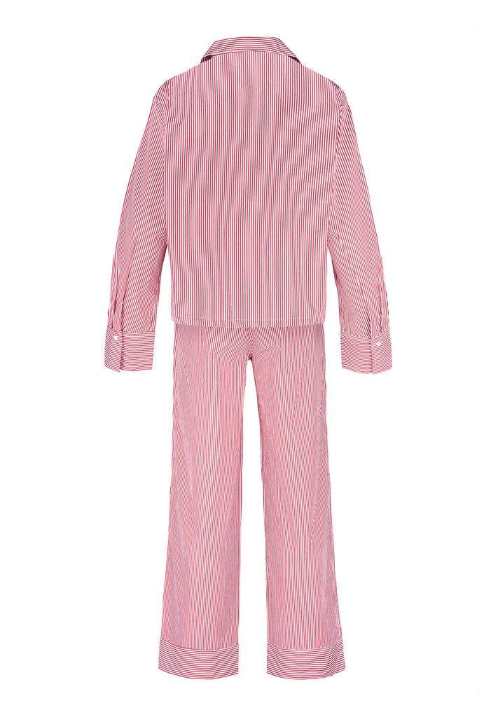 Long Sleeve PJ Set in Classic Red