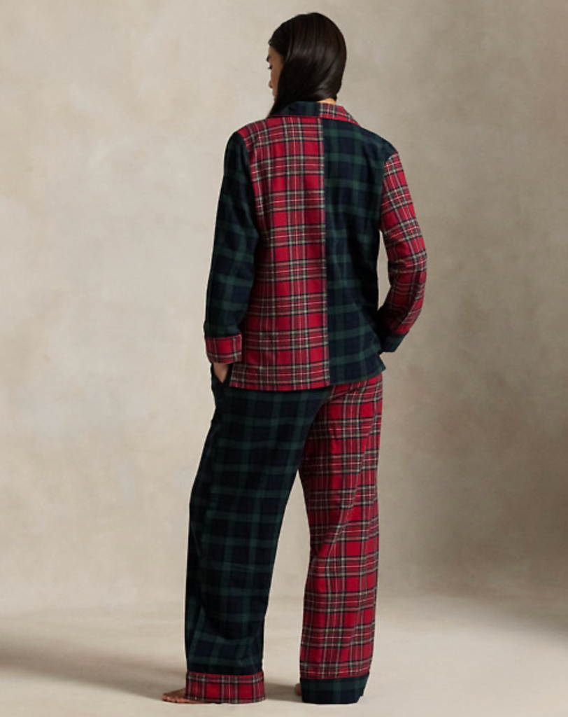 Madison Pajama Set in Black Watch/Estate
