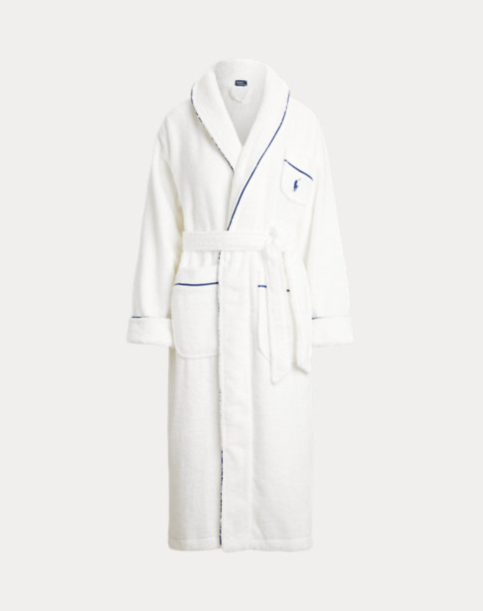 Polo Essentials Robe in White Cloud