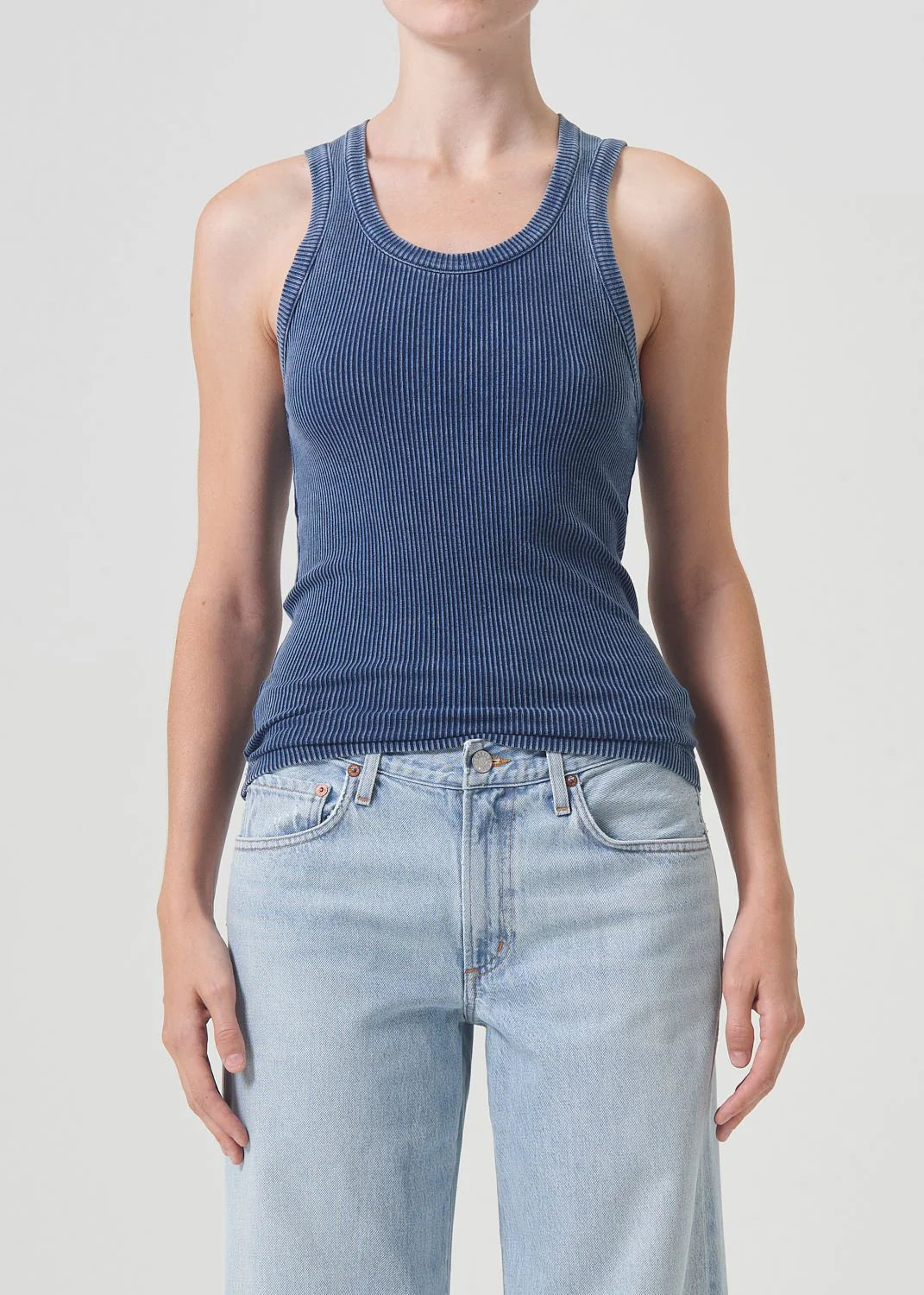 Poppy Tank in Indigo