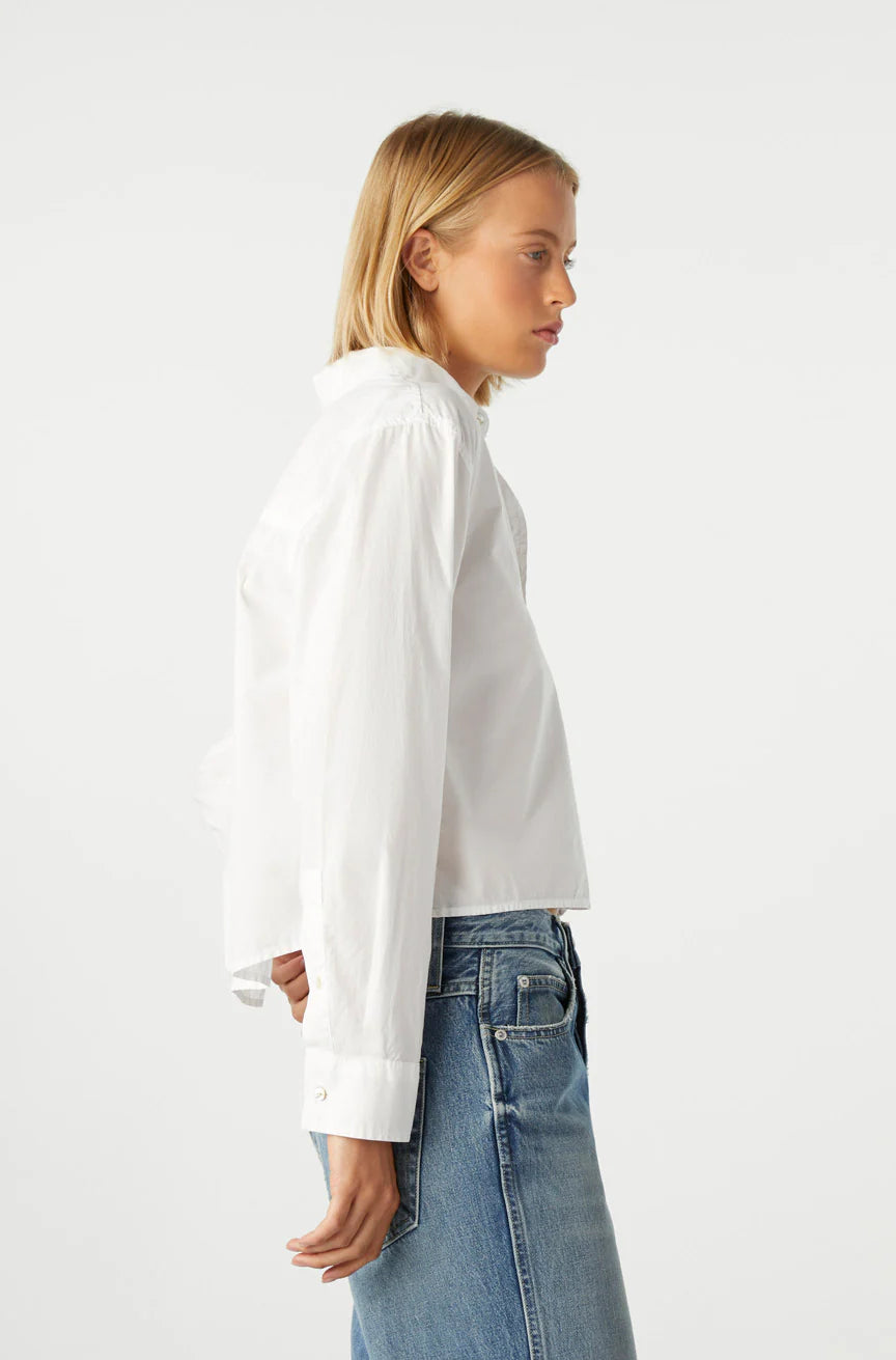 Ruth Crop Shirt in White