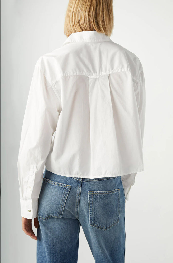 Ruth Crop Shirt in White