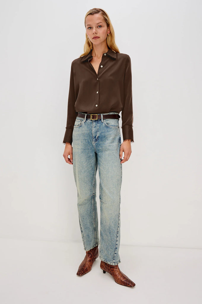 Abbey Shirt in Espresso