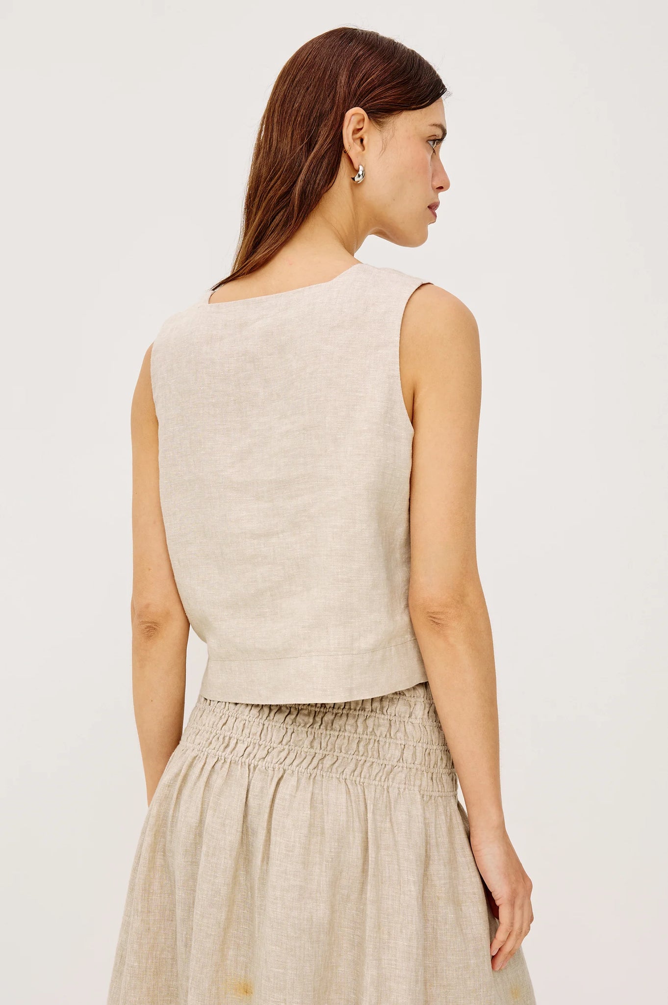 Akira Top in Heathered Flax