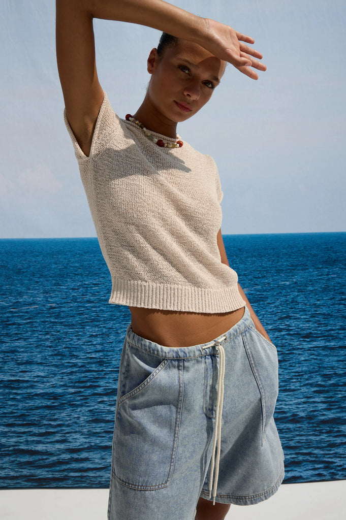 Cady Top in Stone