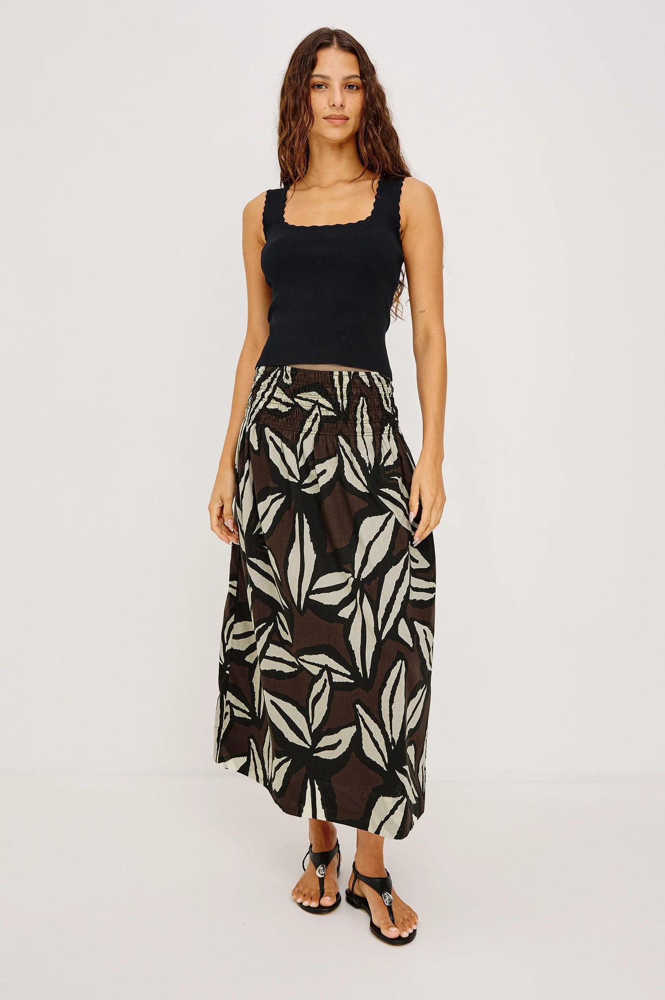 Flore Tank in Black