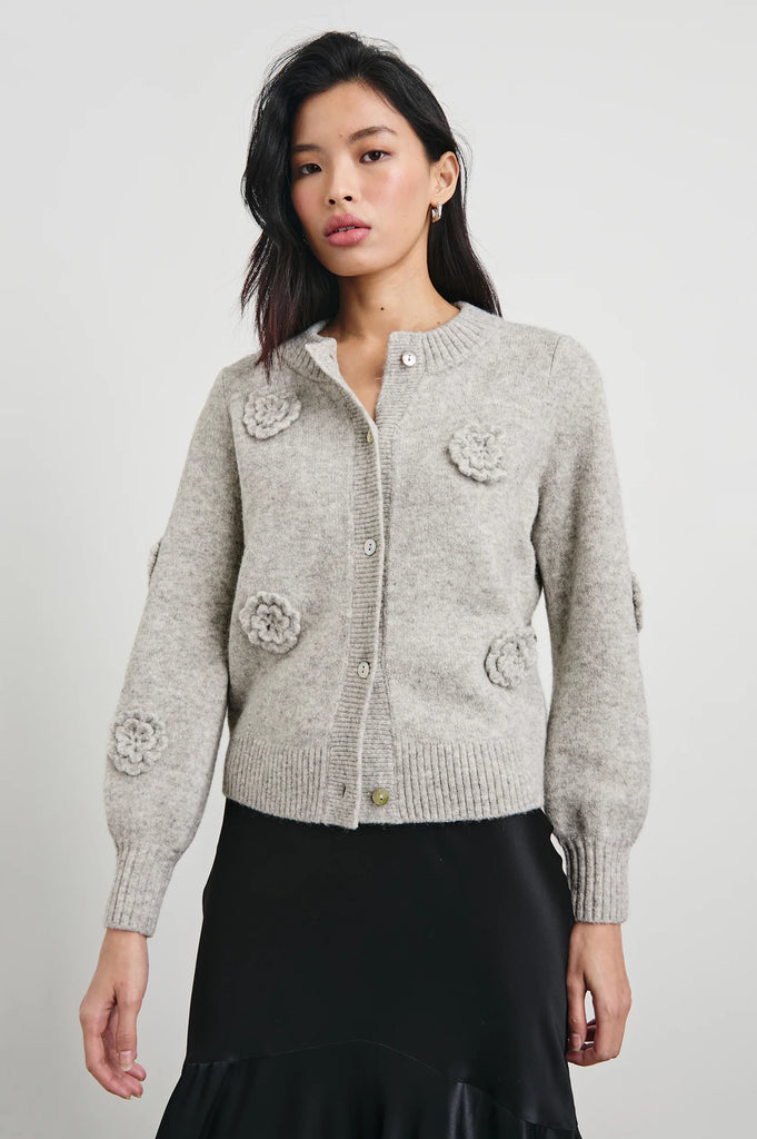 Francesca Cardigan in Heather Grey