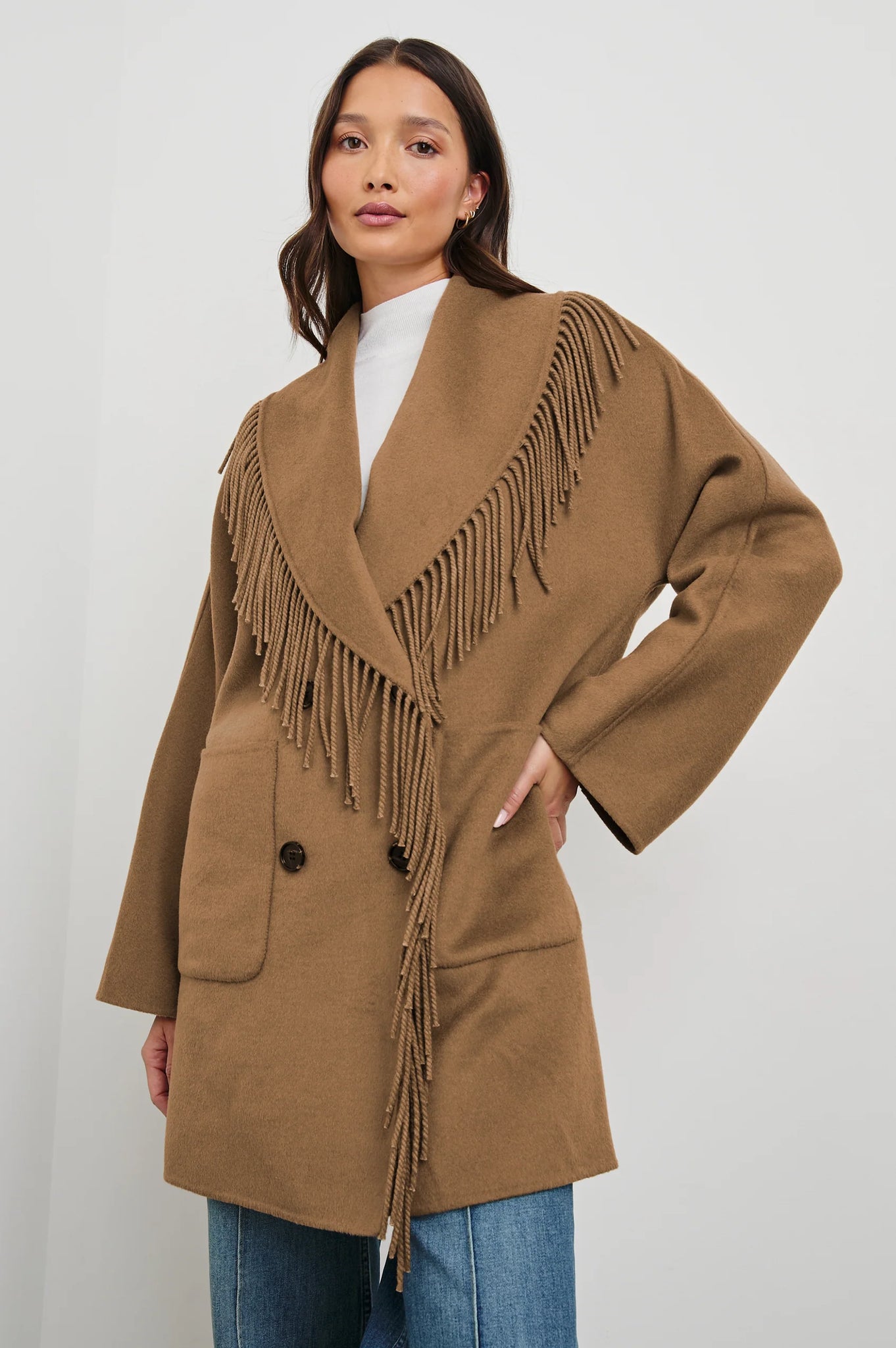 Hugo Coat in Camel