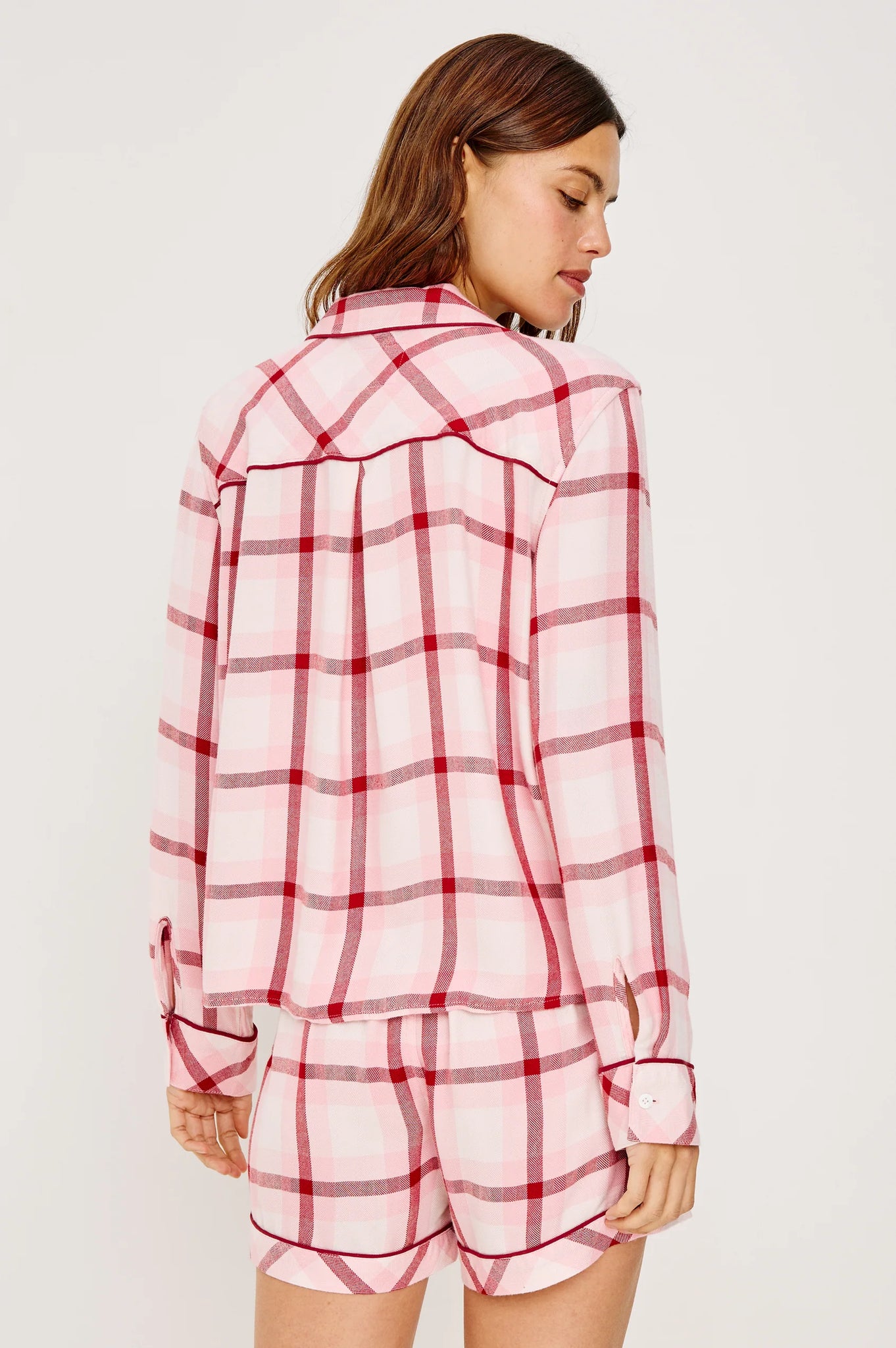 Kellen Pajama Set in Pink Cherry