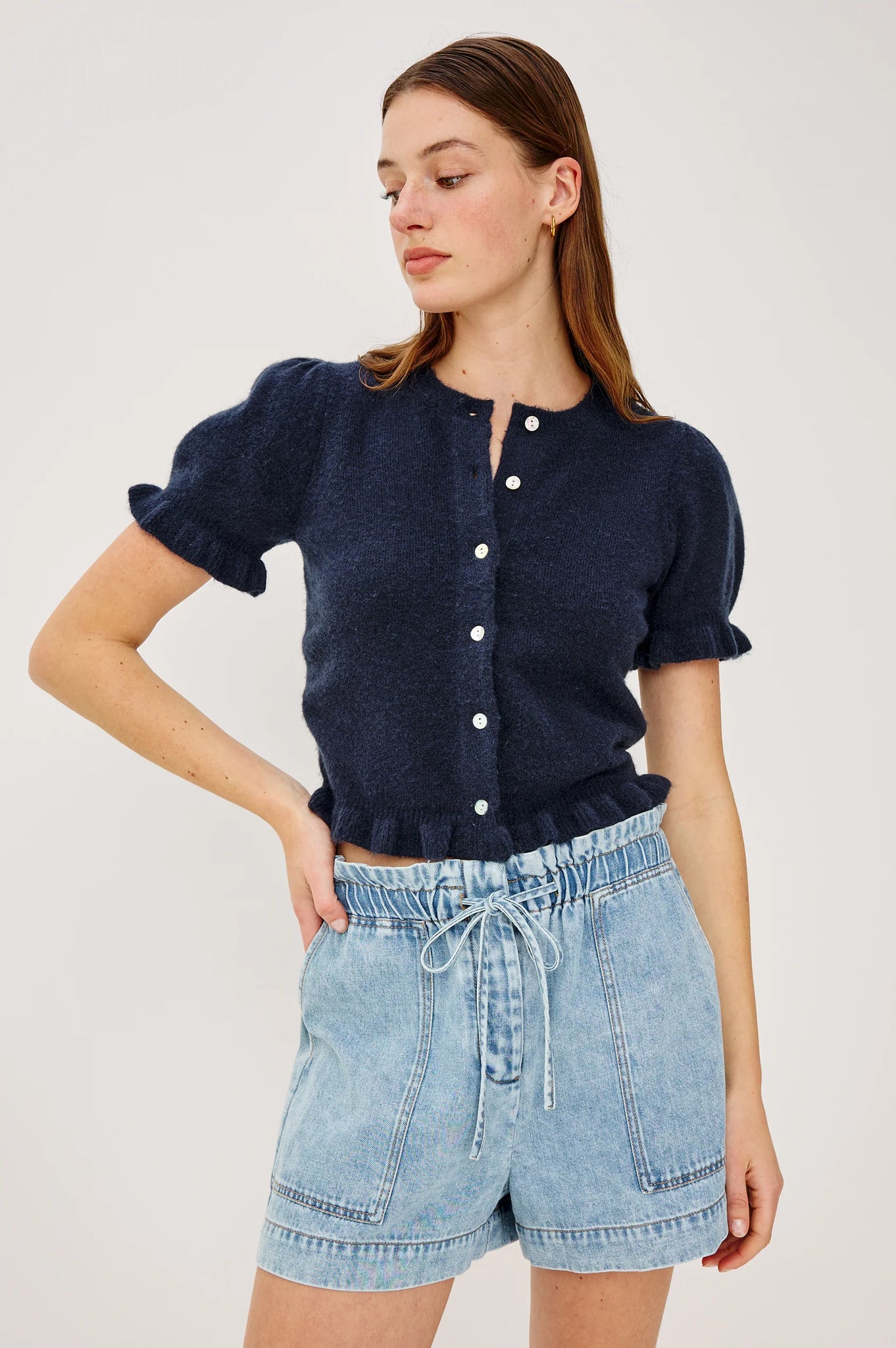 Lora Top in Navy