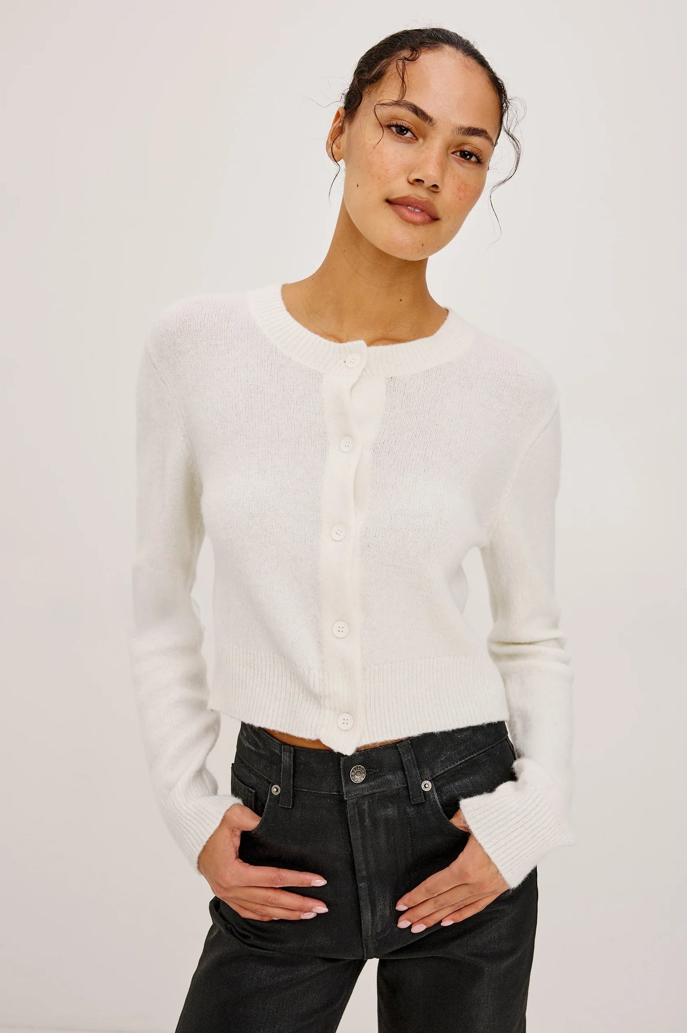 Matilda Cardigan in Ivory