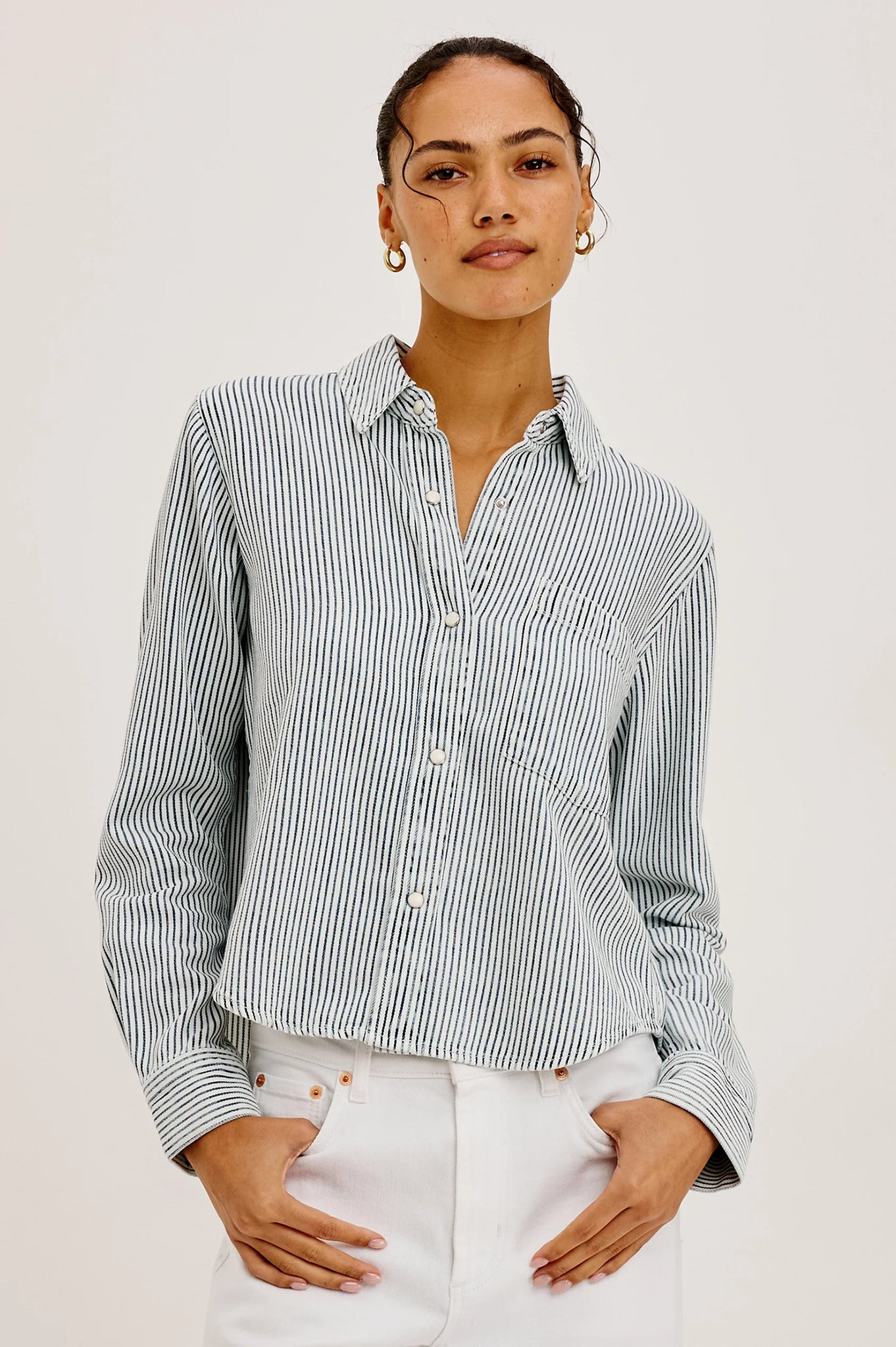 Noa Top in Railroad Stripe