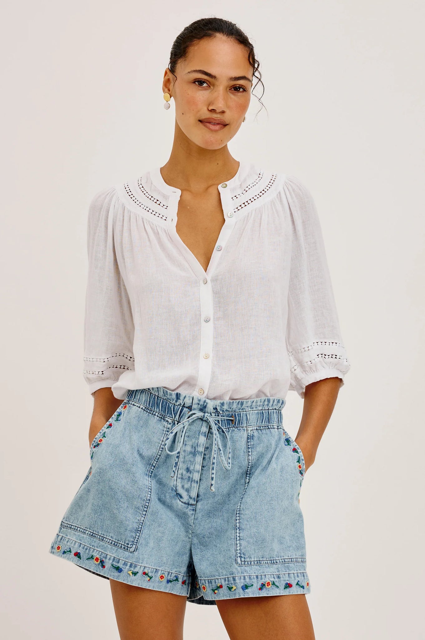 Theia Shirt in White