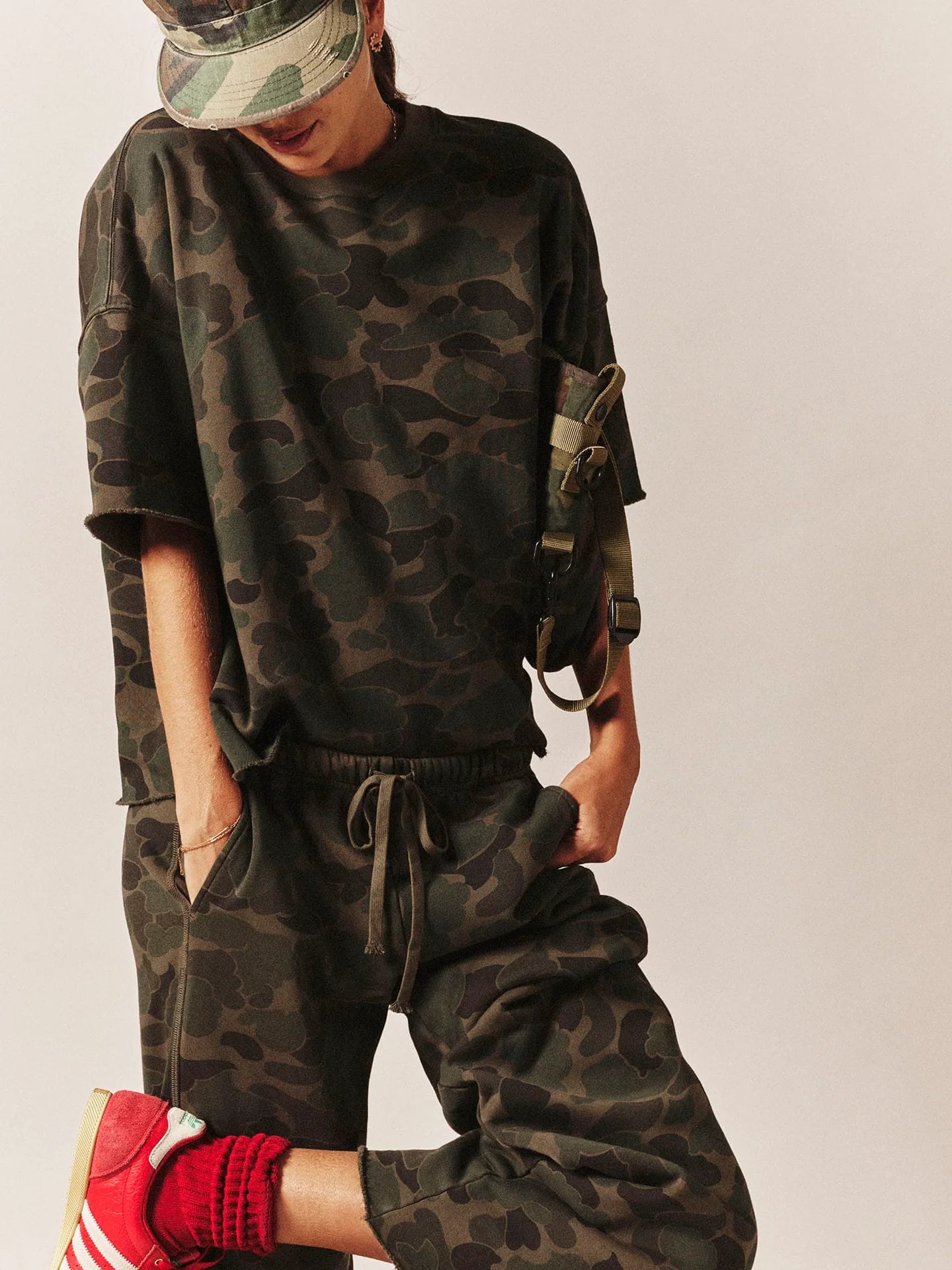Renzo Sweatpant in Camo Sage