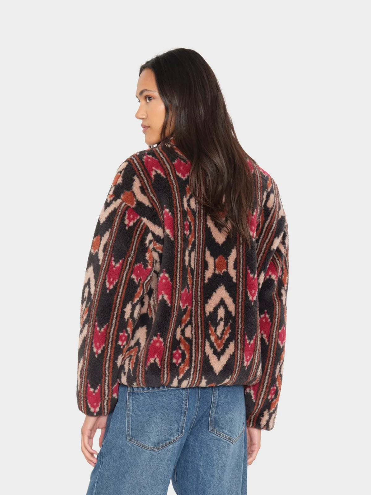 Ridge Pullover in Black Ikat