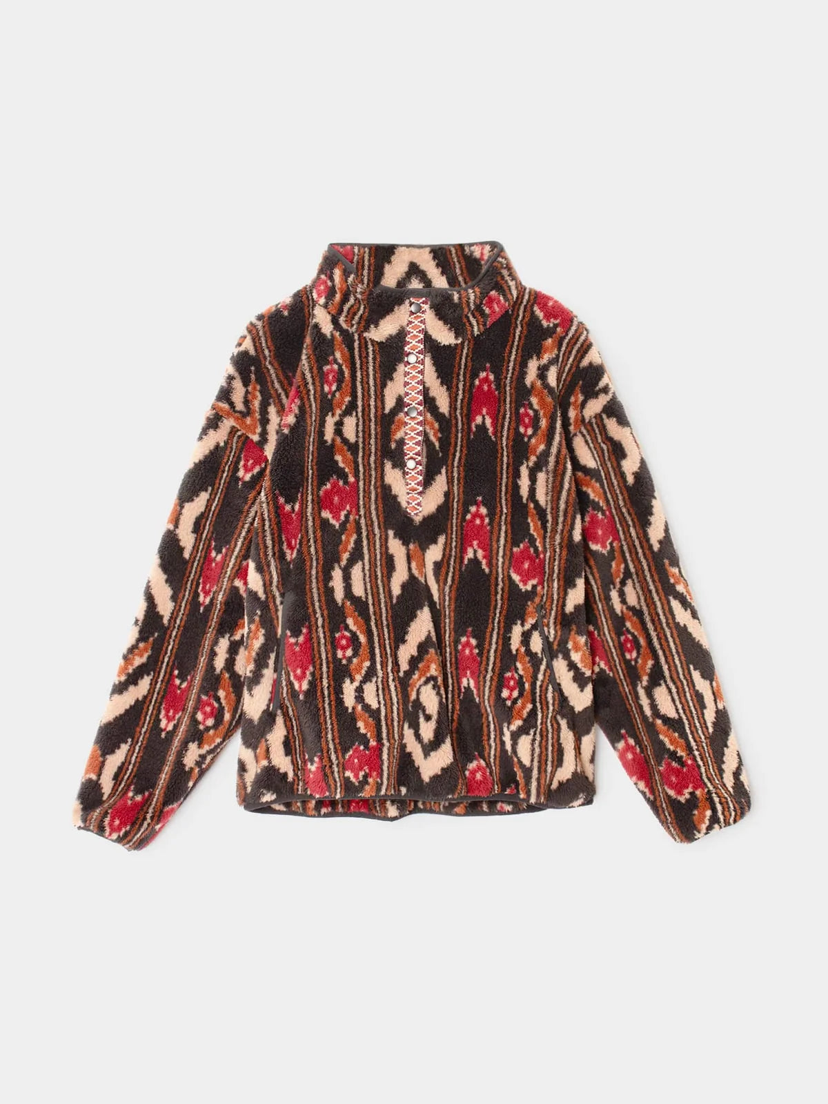 Ridge Pullover in Black Ikat