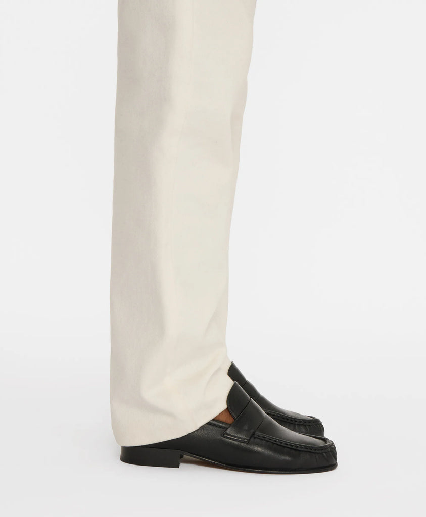Ruched Loafer in Espresso Suede