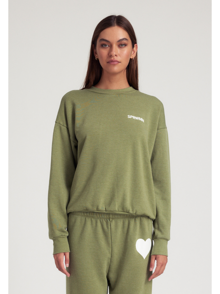 Tiny Logo Sweatshirt in Artichoke