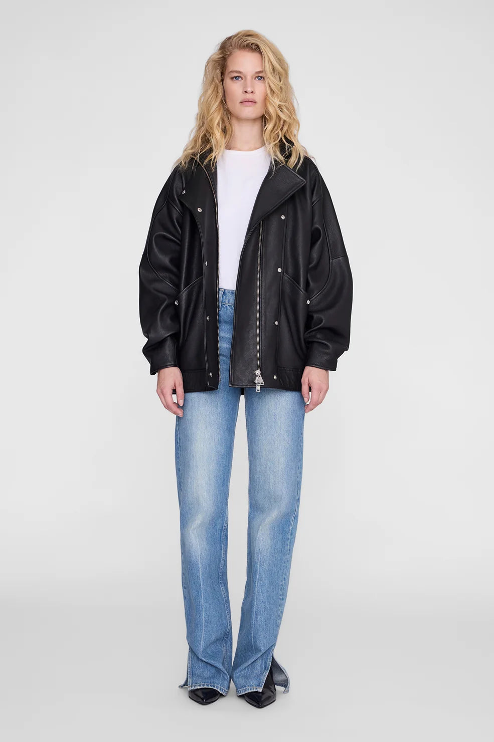 Sandy Jacket in Black Leather