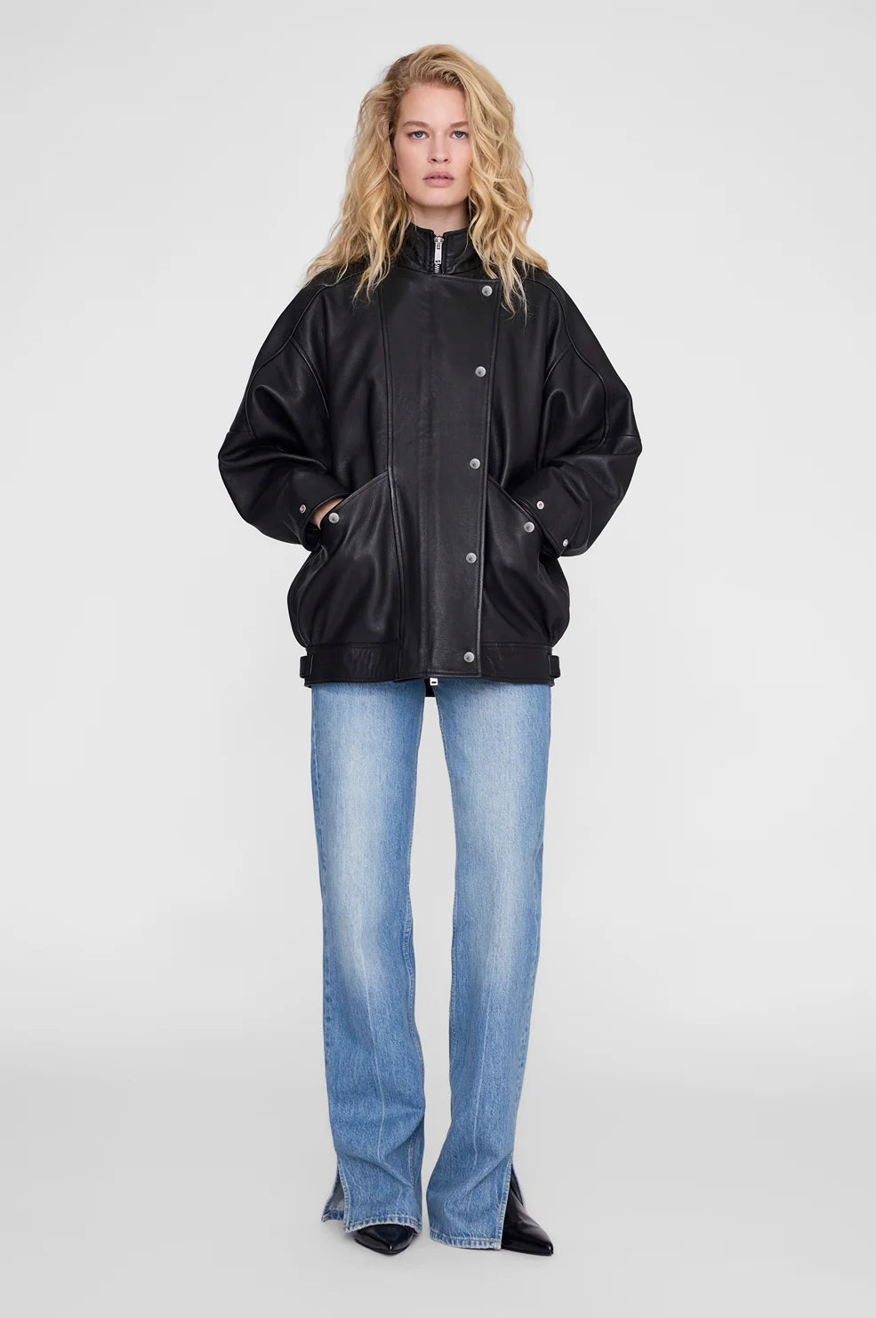 Sandy Jacket in Black Leather