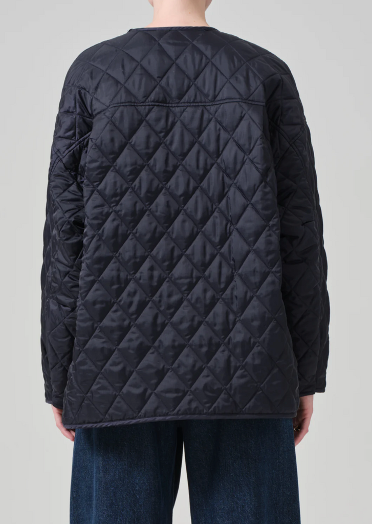 Huntleigh Quilted Coat in Ink