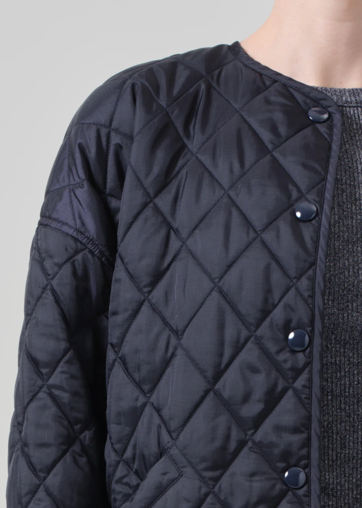 Huntleigh Quilted Coat in Ink