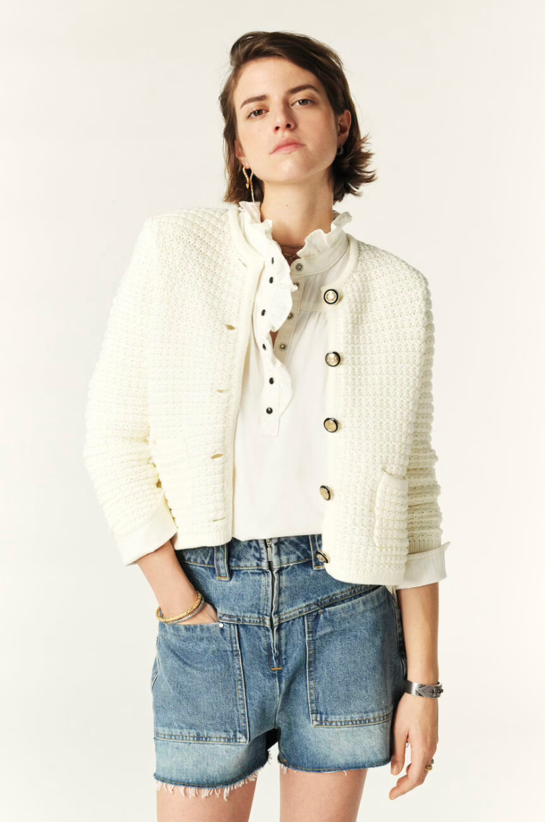 Gaspard Cardigan. Ecru