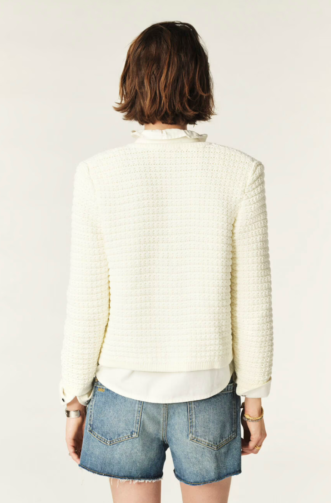 Gaspard Cardigan. Ecru