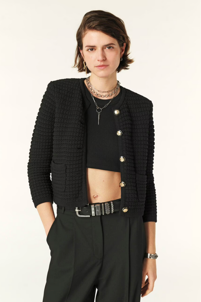 Gaspard Cardigan. Noir