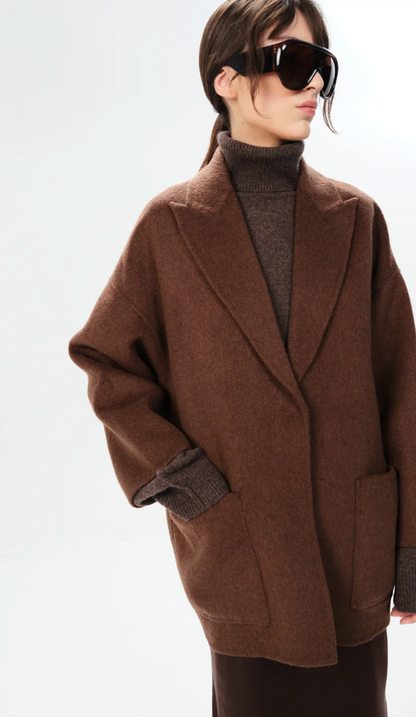 Padua Lionela Coat in Brown