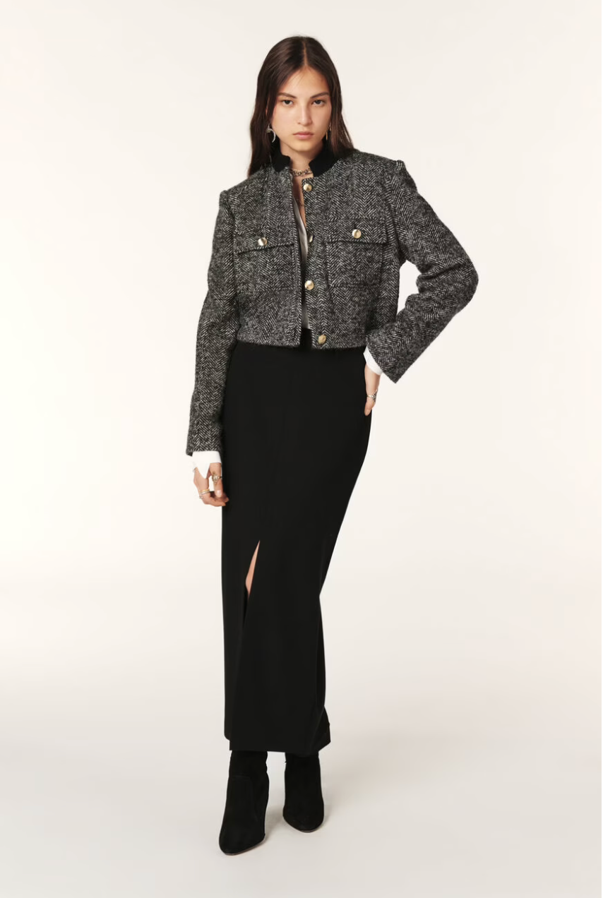 Talya Structured Jacket.  Anthracite