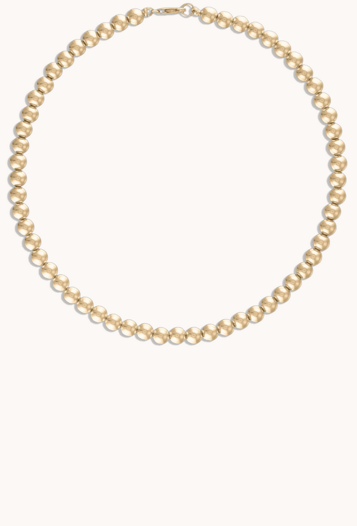 5MM Gold Ball Necklace - 14"