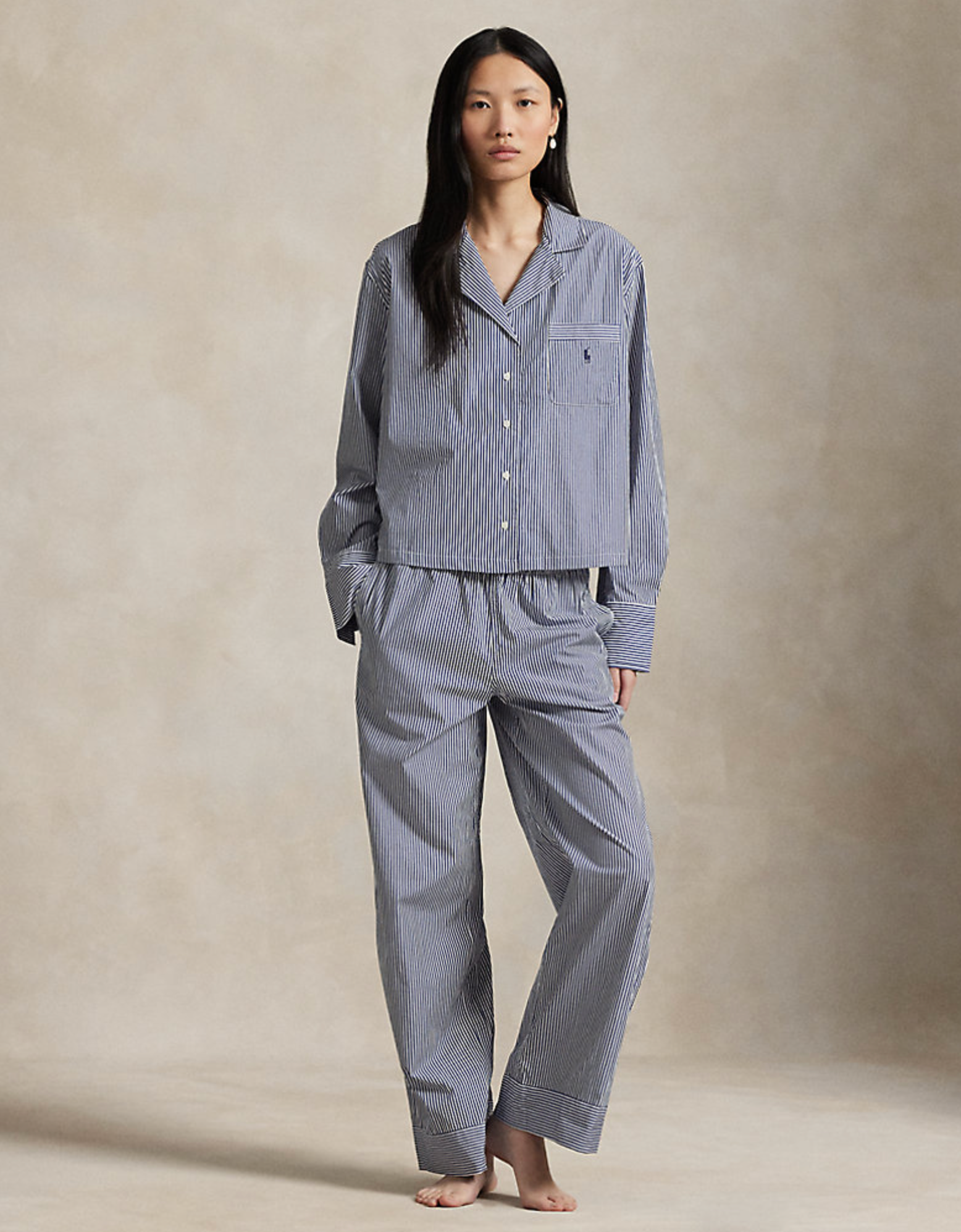 Long Sleeve PJ Set in Classic Red