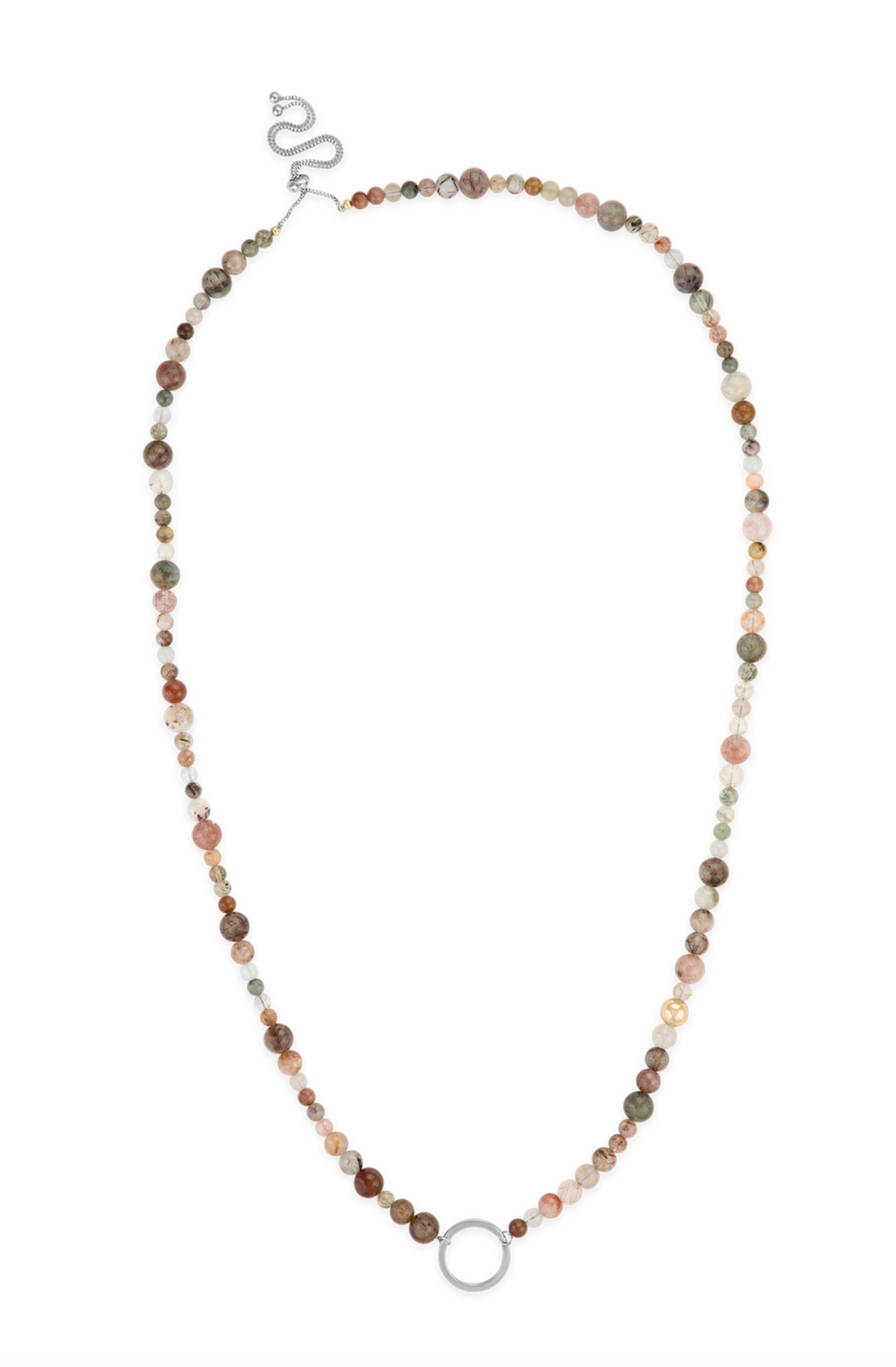 Beaded Sunglass Holder in Sterling Silver