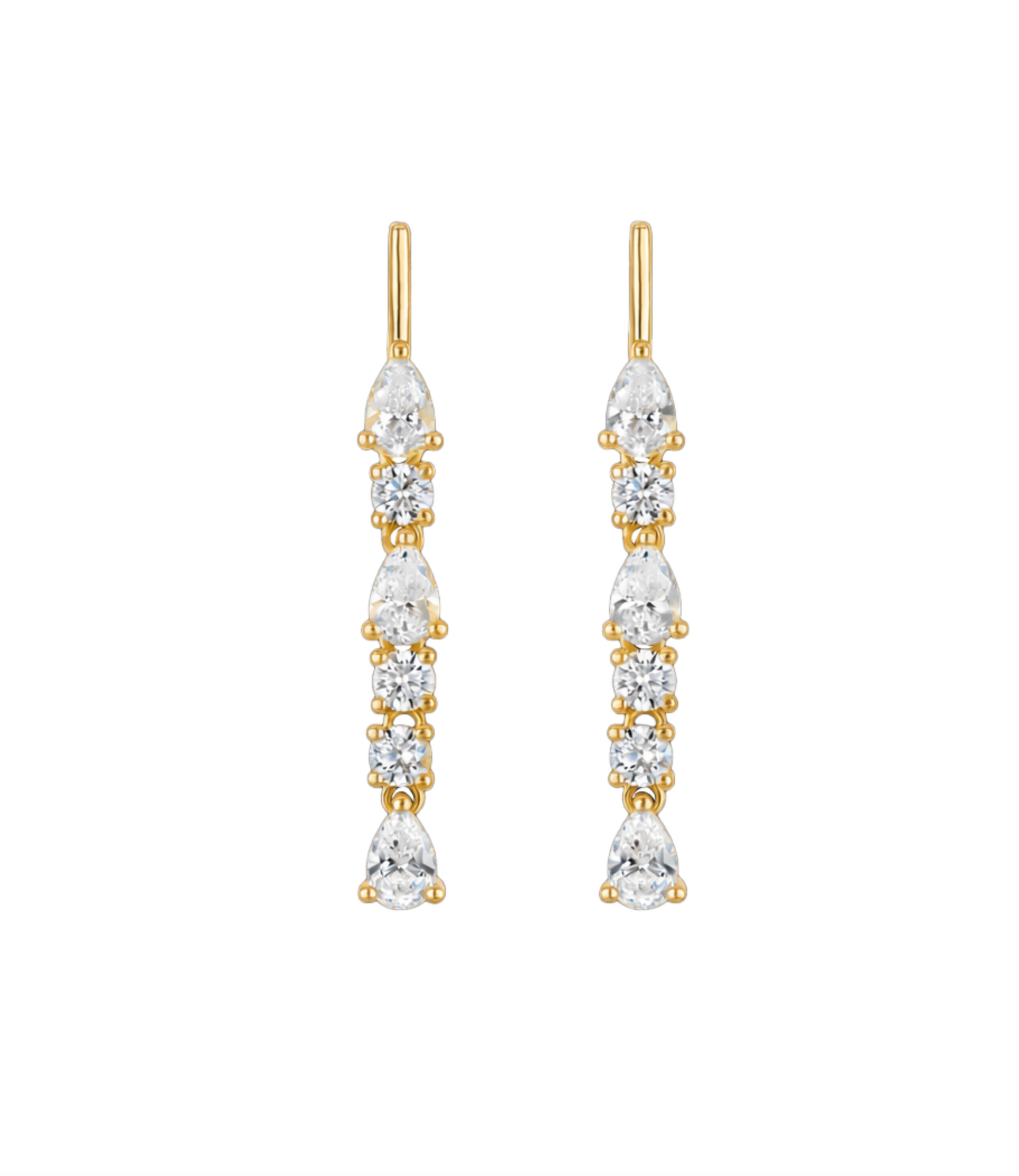 Linea Drip Earrings in Gold