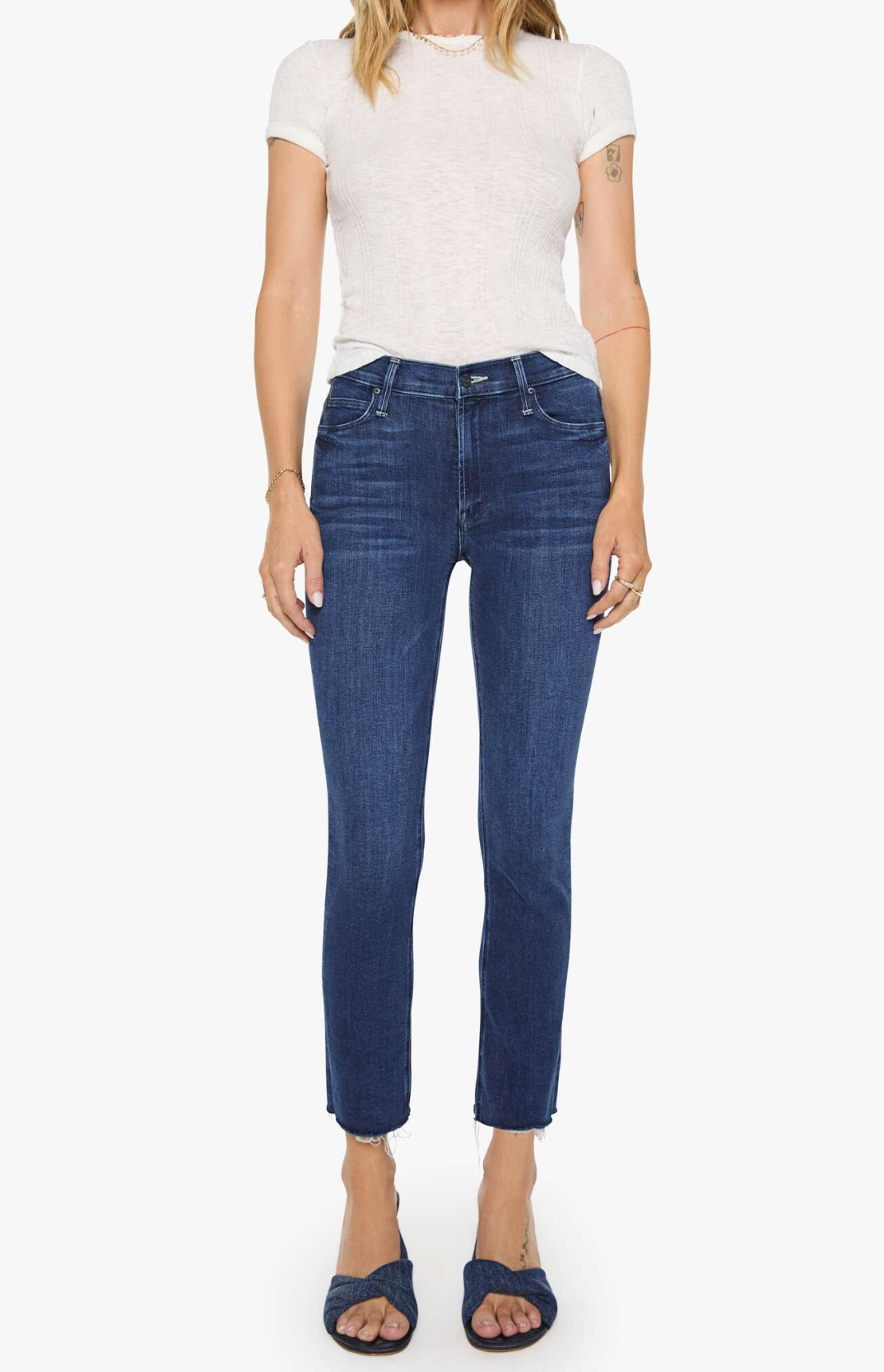 The Mid Rise Dazzler Ankle Fray in Fancy Meeting You Here