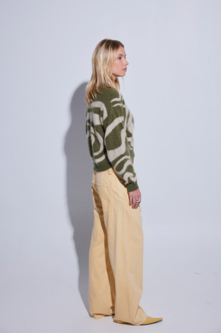 Brushed Avalanche Polo Jacket in Woodland Waves