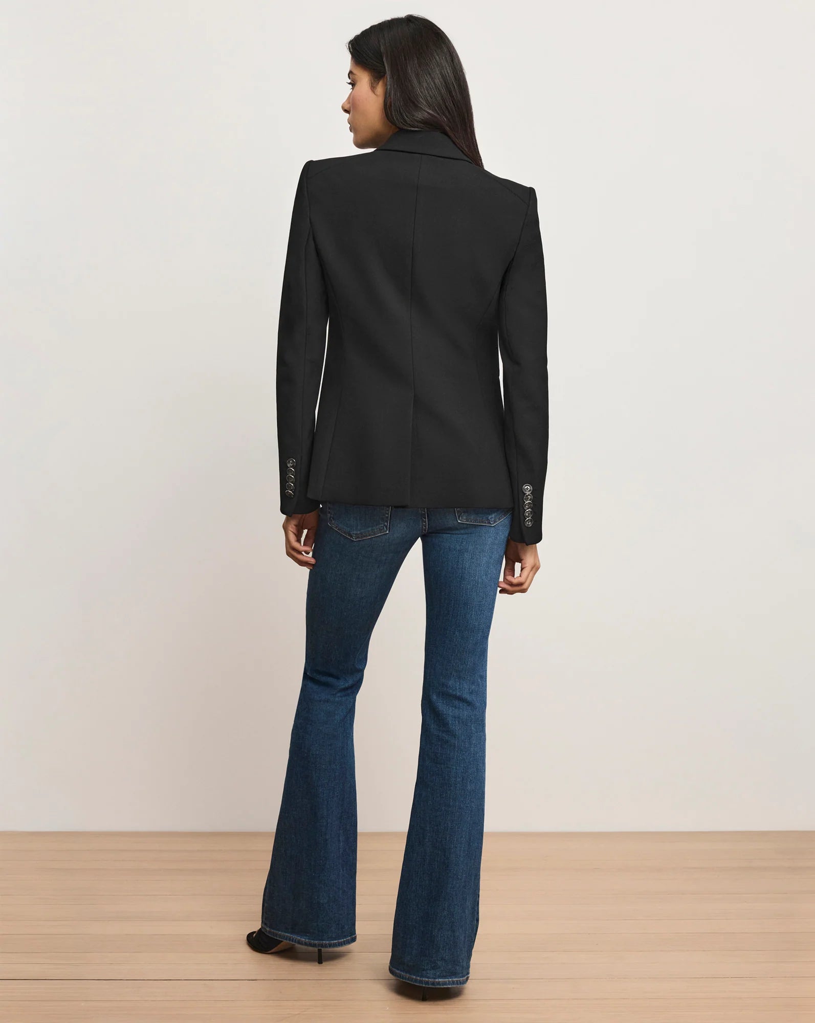 Single Breasted Miller Dickey Jacket in Black