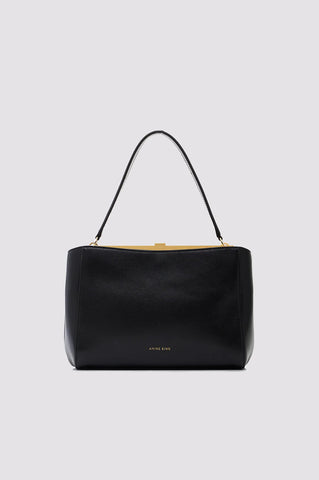 Small Anine Avenue Bag Grained Leather in Black