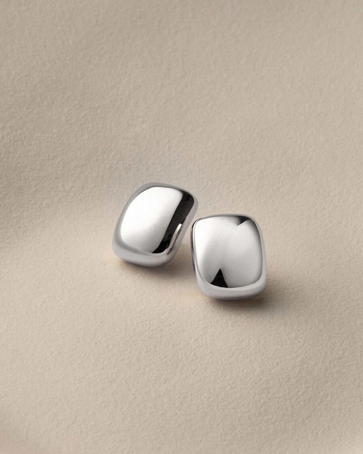 Small Tate Earrings in Silver