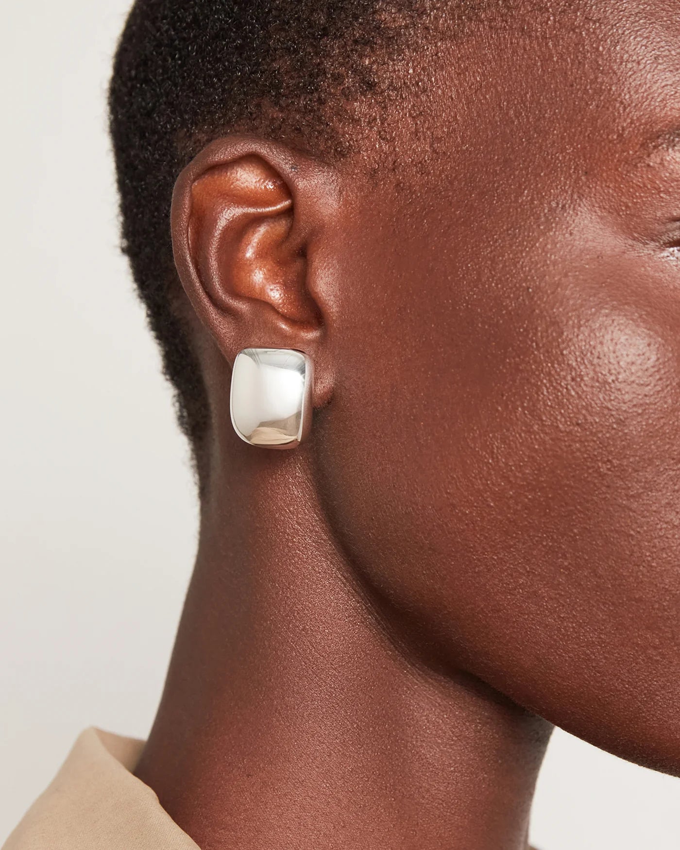 Small Tate Earrings in Silver