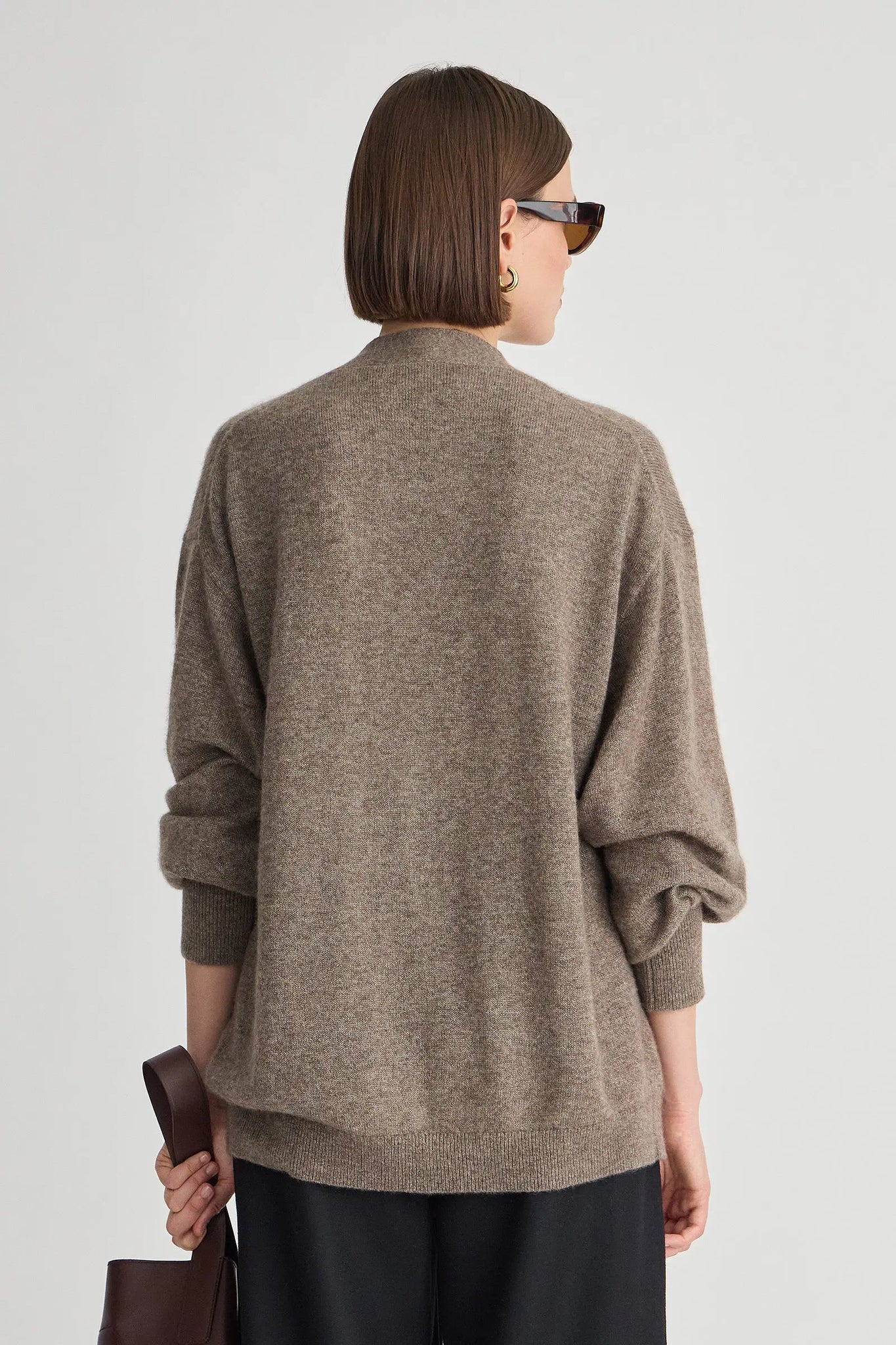 Softest Tissue Weight Cardigan in Hazelnut