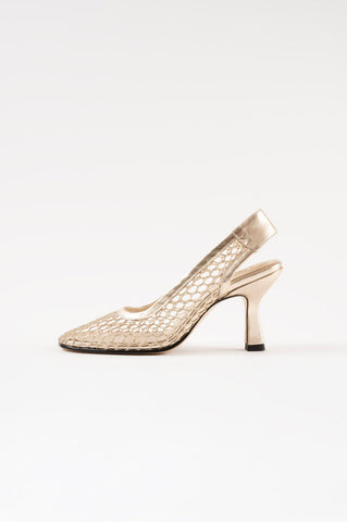 Beatriz Gold Mesh Pumps