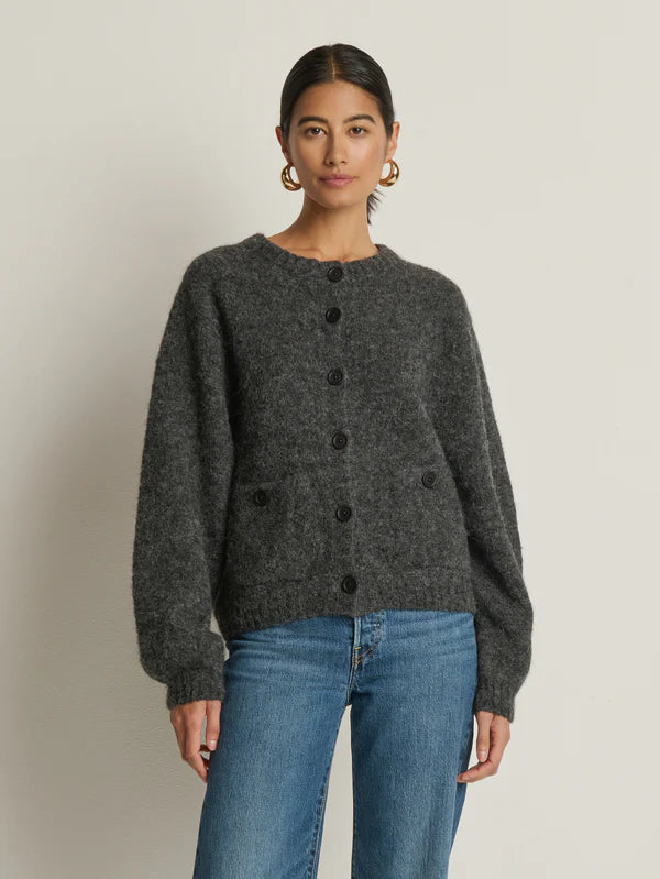 Tessa Cardigan in Heather Charcoal