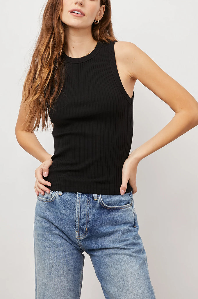 Racer Tank in Black