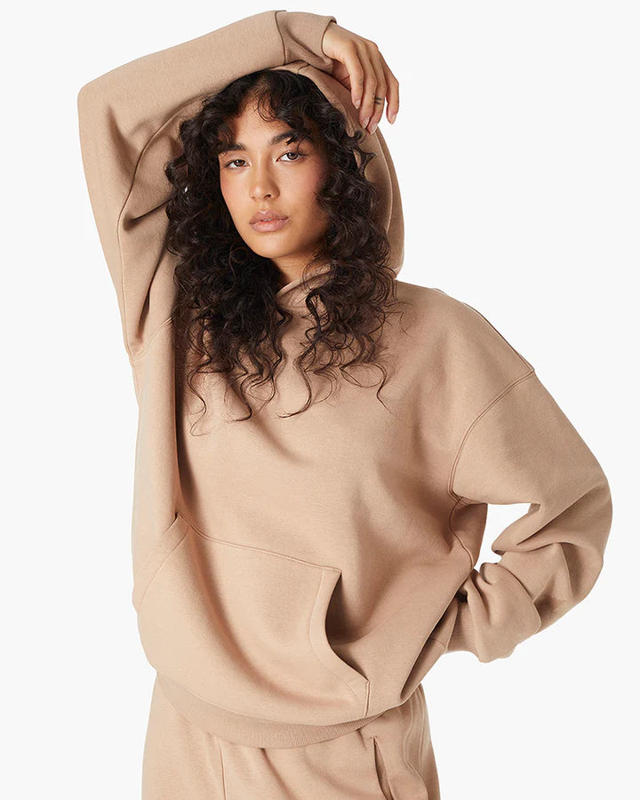 Air Whipped Hoodie in Camel