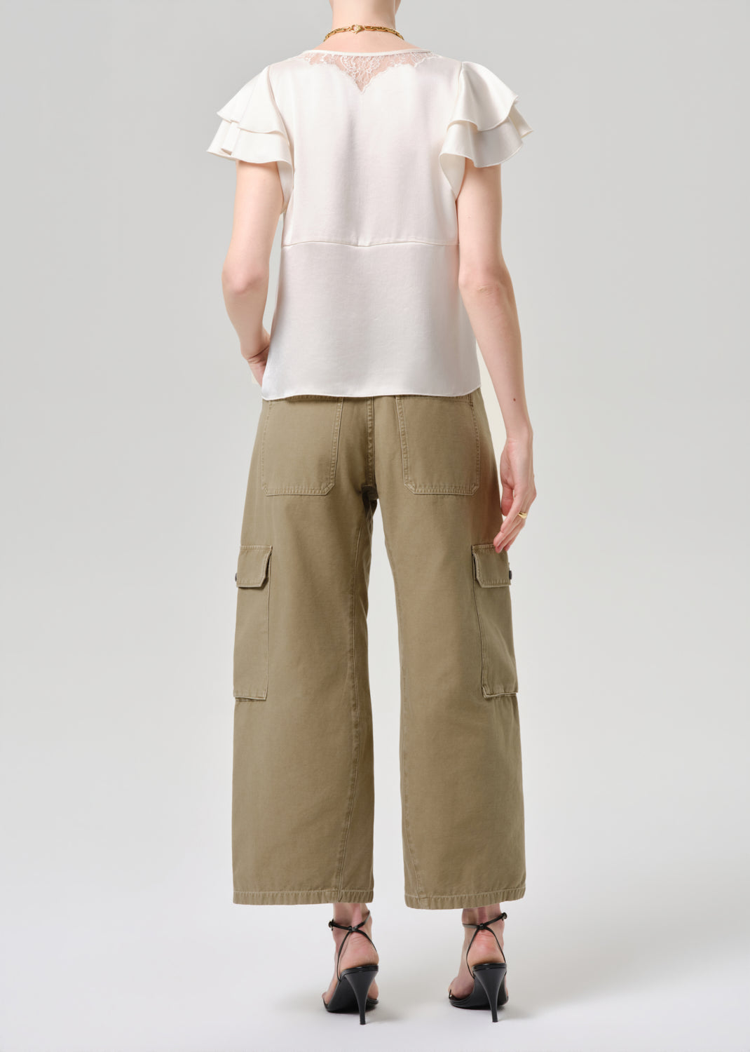 Thassos Twisted Seam Utillity Pant in Bezal